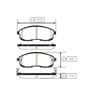 Передние тормозные колодки ctr GK0731 на Сузуки Сх4