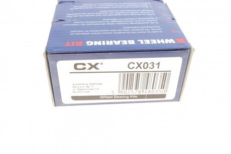 Комплект підшипників роликових конічних cx CX031