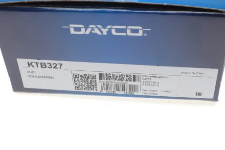Комплект ГРМ (ремінь + ролик) dayco KTB327