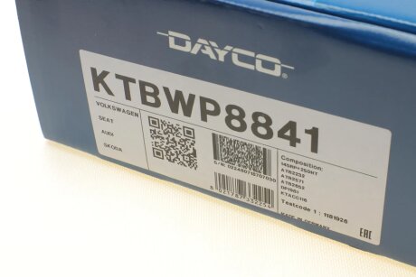 Комплект ГРМ dayco KTBWP8841