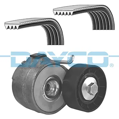DAYCO FIAT Поликлиновой ременный комплект (2ремня+натяж.мех) DOBLO 1.3 05- Dayco KPV805 (фото 1)
