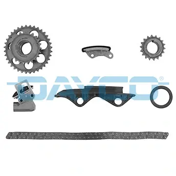 DAYCO К-кт. цепи грм. NISSAN MICRA 1.0,1.3,1.4-03 (цепь + 2шт.натяжитель + 3шт. шестерни+ успокоитель + сальник) dayco KTC1040