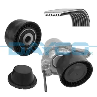 DAYCO RENAULT Комплект ремень + натяжитель+ролик NISSAN QASHQAI I, X-TRAIL RENAULT ESPACE V, FLUENCE, GRAND SCENIC III, GRAND SCENIC IV, KADJAR, MEGANE CC, MEGANE III, SCENIC III 1.6/1.6D 04.11- Dayco KPV244
