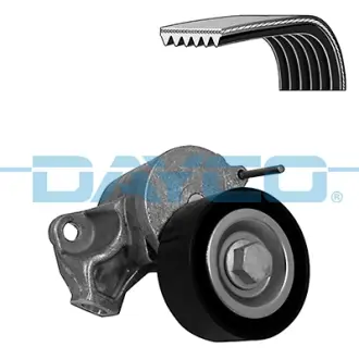 DAYCO VW Поликлиновой ременный комплект (ремень+натяж. мех.) POLO 1.4 14-, SKODA FABIA 1.4 04-, SEAT IBIZA 1.4 15-, AUDI A1 1.4 14- dayco KPV915 Фольксваген Поло хэтчбек