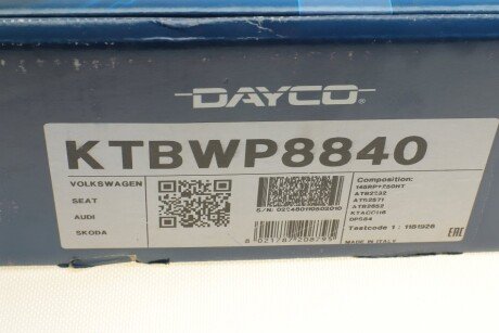 Комплект ГРМ dayco KTBWP8840