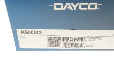 Комплект ремня грм dayco KBIO03
