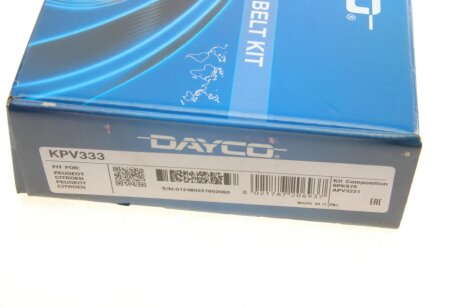 Комплект ремня грм dayco KPV333