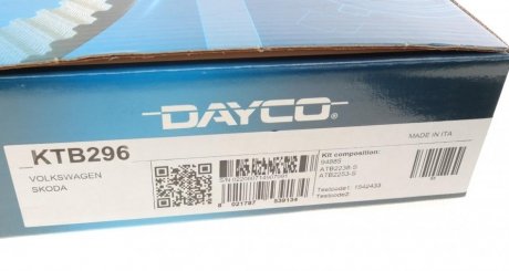 Комплект ремня грм dayco KTB296