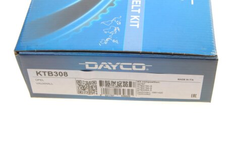 Комплект ремня грм dayco KTB308