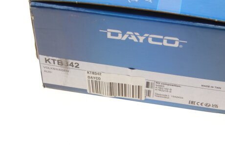 Комплект ремня грм dayco KTB342