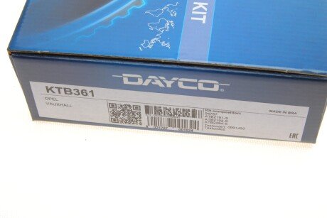 Комплект ременя грм dayco KTB361