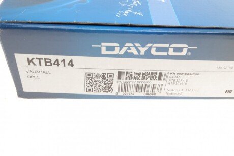 Комплект ремня грм dayco KTB414