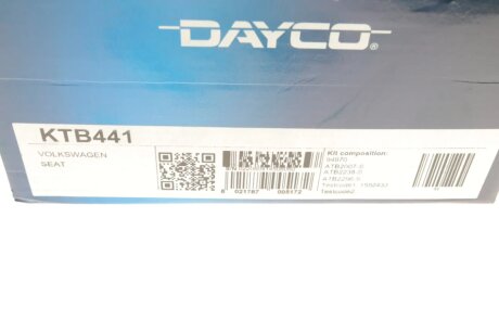 Комплект ремня грм dayco KTB441