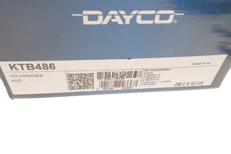 Комплект ремня грм dayco KTB486