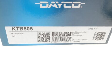 Комплект ремня грм dayco KTB505