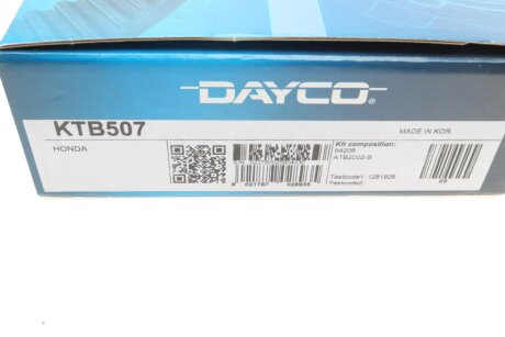 Комплект ремня грм dayco KTB507