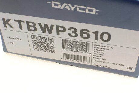 Комплект ремня грм dayco KTBWP3610