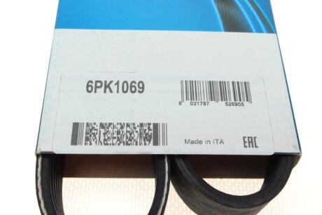 Приводной ремень генератора dayco 6PK1069