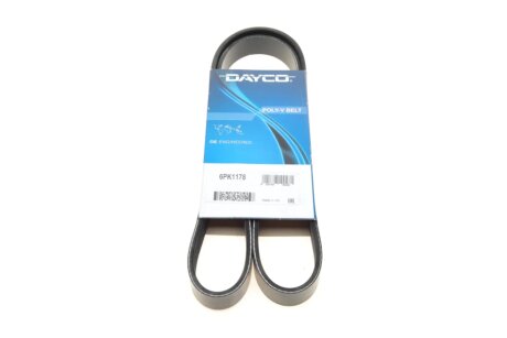 Привідний ремінь генератора dayco 6PK1178 на Фольксваген Туарег