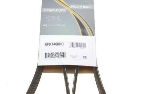 Привідний ремінь генератора dayco 6PK1468HD
