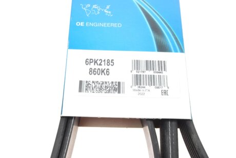 Привідний ремінь генератора dayco 6PK2185