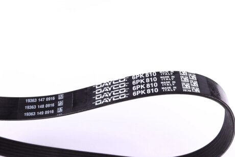 Привідний ремінь генератора dayco 6PK810