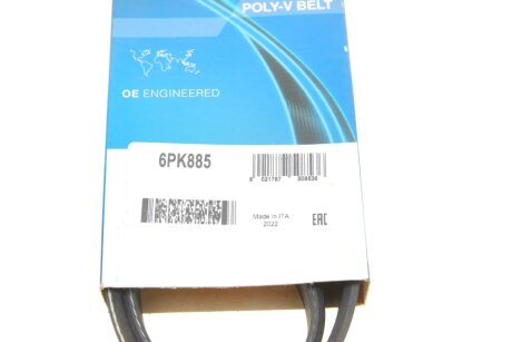 Привідний ремінь генератора dayco 6PK885