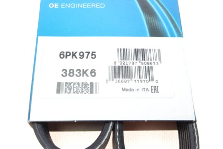 Привідний ремінь генератора dayco 6PK975