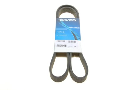Привідний ремінь генератора dayco 7DPK1360 на Фольксваген Пассат б3