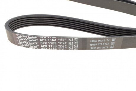 Привідний ремінь генератора dayco 6PK1163