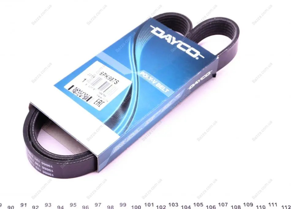 Ремень генератора dayco 6PK987S
