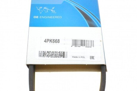 Привідний ремінь генератора dayco 4PK668