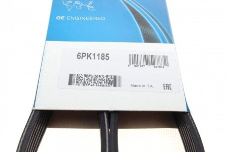 Привідний ремінь генератора dayco 6PK1185