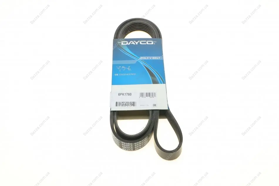 Ремень поликлин. (пр-во DAYCO) Dayco 6PK1760 (фото 1)