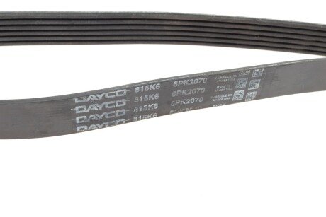 Привідний ремінь генератора dayco 6PK2070