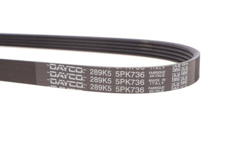 Привідний ремінь генератора dayco 5PK736