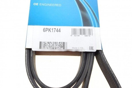 Привідний ремінь генератора dayco 6PK1744