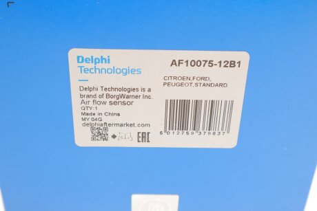 Расходомер воздуха delphi AF1007512B1