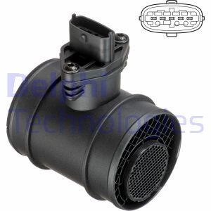 HYUNDAI Витратомір повітря SANTA FE I 2.0 01-, TUCSON 2.0 06-, KIA delphi AF1062112B1