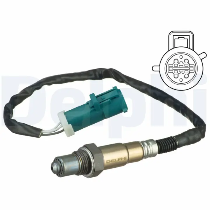 DELPHI FORD Кисневий датчик (Лямбда-зонд) C-MAX 1.8 07-10, MONDEO IV 1.6 07-15, VOLVO C30 1.8/2.0 06- delphi ES20629-12B1