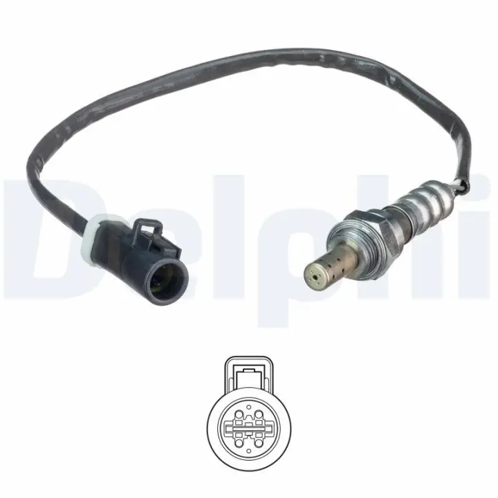 DELPHI FORD Кисневий датчик B-MAX 1.4 12-, FIESTA V 1.4 01-, 1.6 01-, KA+ III 1.2 16- delphi ES2108512B1