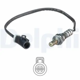 DELPHI FORD Кисневий датчик B-MAX 1.4 12-, FIESTA V 1.4 01-, 1.6 01-, KA+ III 1.2 16- delphi ES2108512B1 Форд Фьюжн