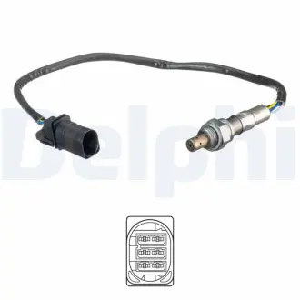 DELPHI SKODA Кисневий датчик (лямбда зонд) FABIA I, VW Delphi ES2113212B1
