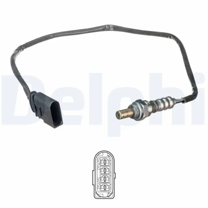 DELPHI VW Кисневий датчик (лямбда-зонд) SKODA 01- Delphi ES21141-12B1 (фото 1)