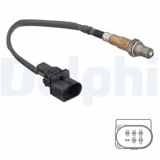 DELPHI лямбда-зонд (5 конт.) BMW E46 1,8/2,0 01-06, E85 2.0 05-09, E83 2.0 05-11 Delphi ES21239-12B1