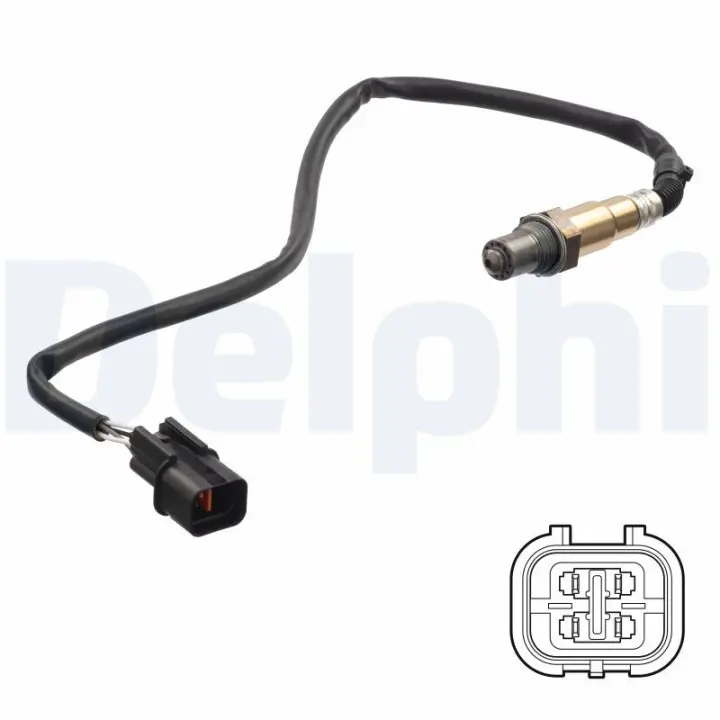 DELPHI HYUNDAI Кисневий датчик (лямбда-зонд) ACCENT V 1.6 VTVT 17-, KIA SOUL I 1.6 CVVT 11-14 delphi ES21287-12B1