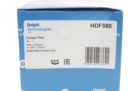 Фільтр паливний delphi HDF580