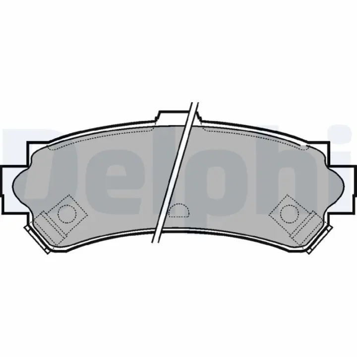 DELPHI NISSAN колодки гальмівні задн.Almera I 95- Delphi LP1012 (фото 1)