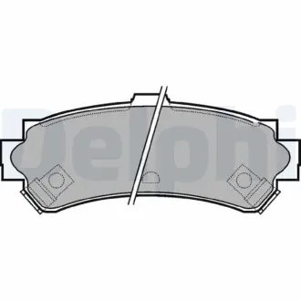 DELPHI NISSAN колодки гальмівні задн.Almera I 95- Delphi LP1012