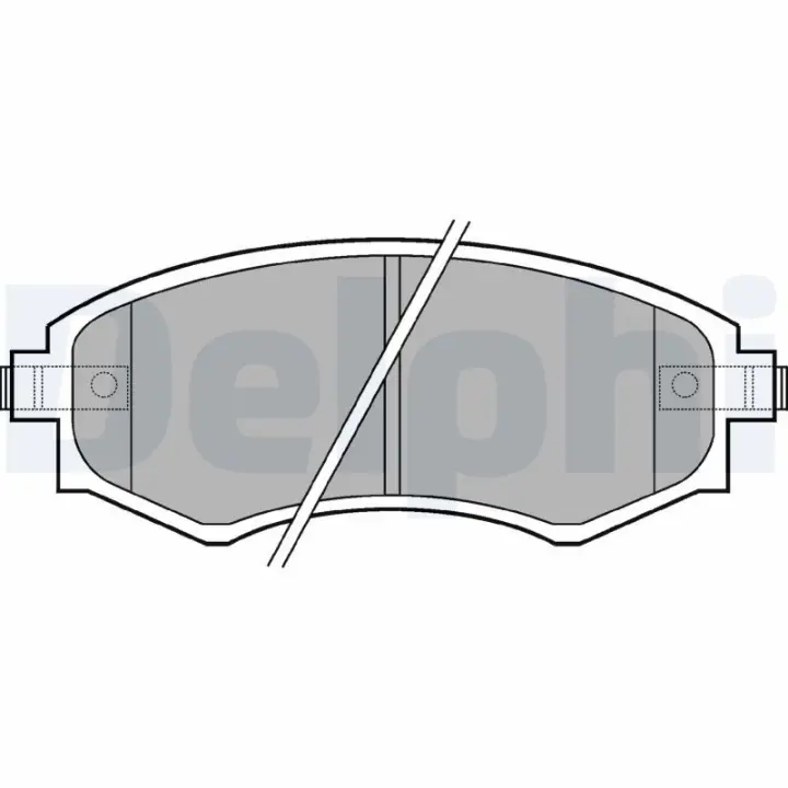 Тормозные колодки delphi LP606